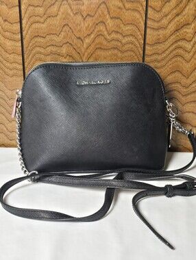 Michael Kors Black Saffiano Leather Crossbody Bag